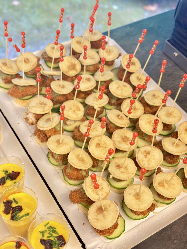 mini burger de chicken 65